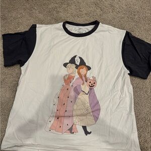 Witch Graphic T-Shirt with Black Sleeves Frozen